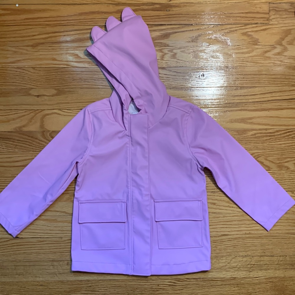 Old Navy Hooded Dinosaur Critter Rain Jacket (Toddler Girls)